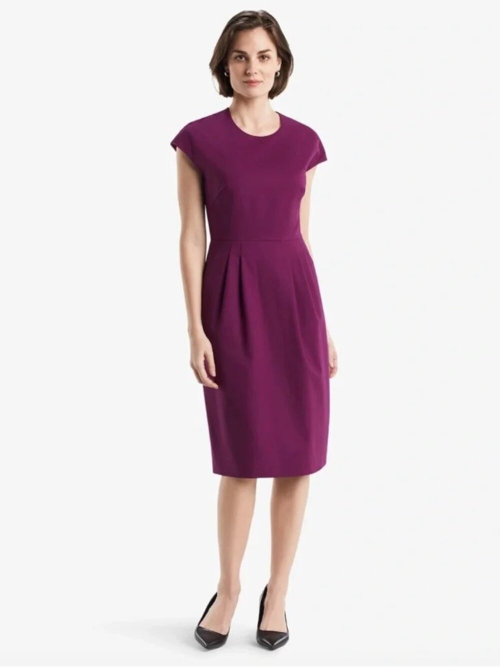 M.M. Lafleur Masha dress in Deep Plum